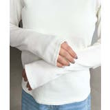 デコルテクルーネック長袖リブトップス | moment+ | 詳細画像8 