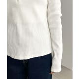 デコルテヘンリーネック長袖リブトップス | moment+ | 詳細画像15 