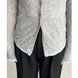 配色レイヤードライクシアークレープカーディガン | moment+ | 詳細画像14 