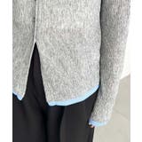 配色レイヤードライクシアークレープカーディガン | moment+ | 詳細画像15 