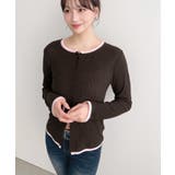 配色レイヤードライクシアークレープカーディガン | moment+ | 詳細画像18 