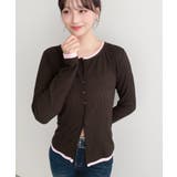 配色レイヤードライクシアークレープカーディガン | moment+ | 詳細画像21 