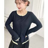 配色レイヤードライクシアークレープカーディガン | moment+ | 詳細画像26 