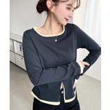 配色レイヤードライクセンタースリットシアープルオーバー | moment+ | 詳細画像17 