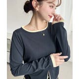 配色レイヤードライクセンタースリットシアープルオーバー | moment+ | 詳細画像18 