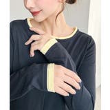 配色レイヤードライクセンタースリットシアープルオーバー | moment+ | 詳細画像21 