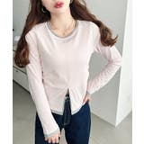 配色レイヤードライクセンタースリットシアープルオーバー | moment+ | 詳細画像27 