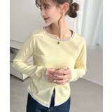 配色レイヤードライクセンタースリットシアープルオーバー | moment+ | 詳細画像31 