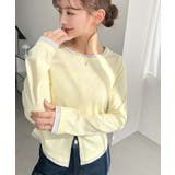 配色レイヤードライクセンタースリットシアープルオーバー | moment+ | 詳細画像34 