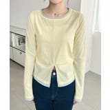 配色レイヤードライクセンタースリットシアープルオーバー | moment+ | 詳細画像35 