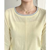 配色レイヤードライクセンタースリットシアープルオーバー | moment+ | 詳細画像36 