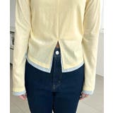 配色レイヤードライクセンタースリットシアープルオーバー | moment+ | 詳細画像37 