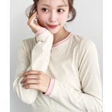 配色レイヤードライクセンタースリットシアープルオーバー | moment+ | 詳細画像4 