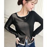 配色レイヤードライクセンタースリットシアープルオーバー | moment+ | 詳細画像7 