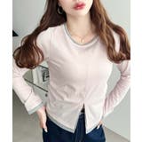 ピンク | 配色レイヤードライクセンタースリットシアープルオーバー | moment+