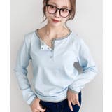 配色レイヤードライクヘンリーネックシアーロンT | moment+ | 詳細画像25 