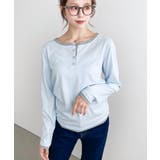 配色レイヤードライクヘンリーネックシアーロンT | moment+ | 詳細画像26 