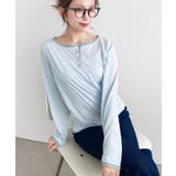 配色レイヤードライクヘンリーネックシアーロンT | moment+ | 詳細画像27 