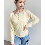 配色レイヤードライクヘンリーネックシアーロンT | moment+ | 詳細画像29 