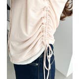 配色レイヤードカーデ風ドロストリボンシアープルオーバー | moment+ | 詳細画像22 