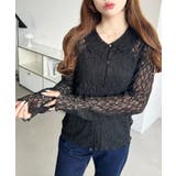 ストレッチレース長袖シャツカーディガン | moment+ | 詳細画像15 