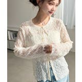 ストレッチレース長袖シャツカーディガン | moment+ | 詳細画像16 