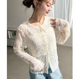 ストレッチレース長袖シャツカーディガン | moment+ | 詳細画像18 