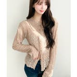 ストレッチレース長袖シャツカーディガン | moment+ | 詳細画像23 