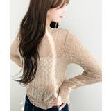 ストレッチレース長袖シャツカーディガン | moment+ | 詳細画像25 