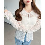 ストレッチレース長袖シャツカーディガン | moment+ | 詳細画像4 