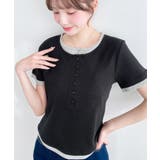 リブカットソーレイヤード風ヘンリー半袖Tシャツ | moment+ | 詳細画像15 