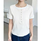 リブカットソーレイヤード風ヘンリー半袖Tシャツ | moment+ | 詳細画像8 