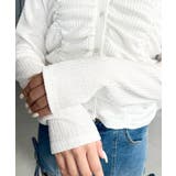 シャーリング長袖カーディガン | moment+ | 詳細画像10 