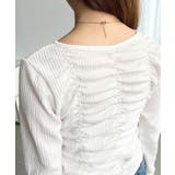 シャーリング長袖カーディガン | moment+ | 詳細画像12 