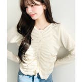 シャーリング長袖カーディガン | moment+ | 詳細画像18 