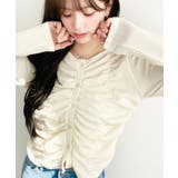 シャーリング長袖カーディガン | moment+ | 詳細画像19 