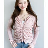 シャーリング長袖カーディガン | moment+ | 詳細画像24 