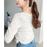 シャーリング長袖カーディガン | moment+ | 詳細画像6 