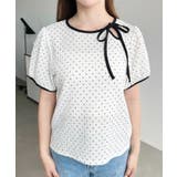 無地＆ドットプリント配色パイピングプルオーバー | moment+ | 詳細画像13 