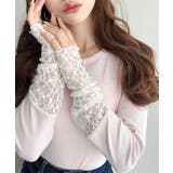 ＼レイヤードにも◎／袖くしゅくしゅレースドッキングリブカットソープルオーバー | moment+ | 詳細画像20 