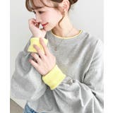 バイカラー配色リブロンT | moment+ | 詳細画像21 