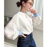 バイカラー配色リブロンT | moment+ | 詳細画像5 