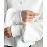 ヘンリーネックバイカラー配色リブロンT | moment+ | 詳細画像10 