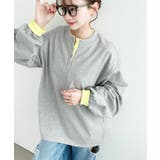 ヘンリーネックバイカラー配色リブロンT | moment+ | 詳細画像17 