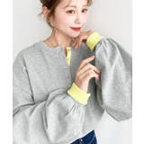 ヘンリーネックバイカラー配色リブロンT | moment+ | 詳細画像19 