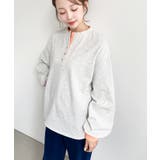 ヘンリーネックバイカラー配色リブロンT | moment+ | 詳細画像28 