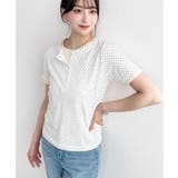 ヘンリーネックレイヤード半袖Tシャツ | moment+ | 詳細画像10 