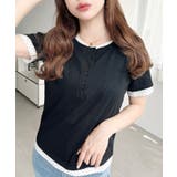 ヘンリーネックレイヤード半袖Tシャツ | moment+ | 詳細画像13 
