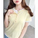 ヘンリーネックレイヤード半袖Tシャツ | moment+ | 詳細画像26 