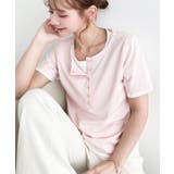 ヘンリーネックレイヤード半袖Tシャツ | moment+ | 詳細画像32 